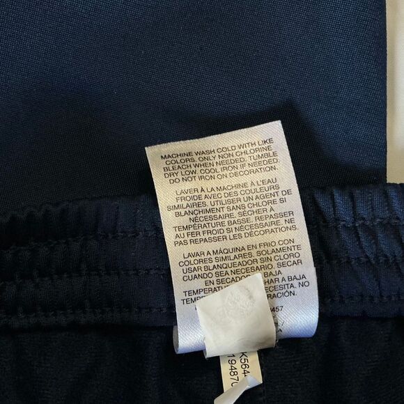 Adidas Kids 3-Stripe Joggers Size 4 Blue with White Stripes Pockets Pull-On - Picture 5 of 6